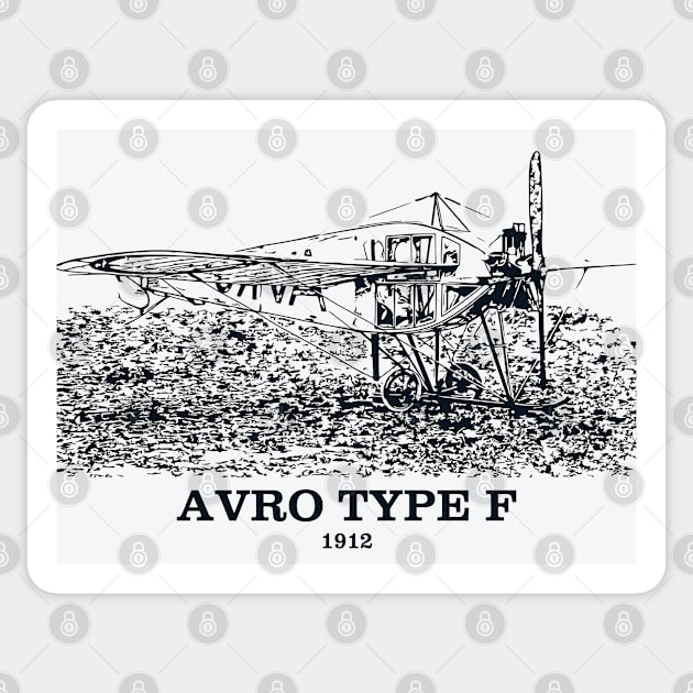 Avro Type F 1912 Aircraft Sticker by Lakeric